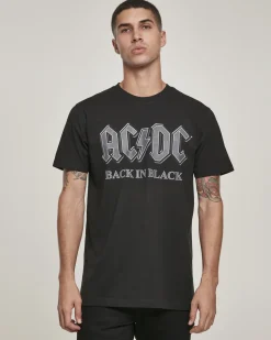 Urban Classics AC/DC Back in black t-paita - Musta Online