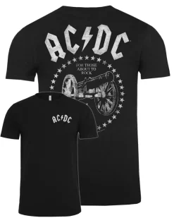 Print Shirt AC/DC for those who about to rock t-paita - Musta Sale