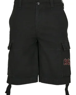 Urban Classics AC/DC vintage reisitaskushortsit - Musta Best