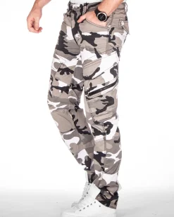 Brandit Adven reisitaskuhousut - Valkoinen Camo Hot