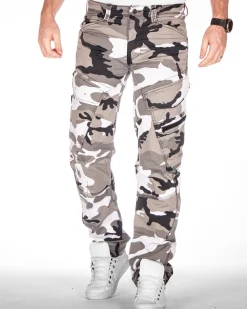 Brandit Adven reisitaskuhousut - Valkoinen Camo Hot