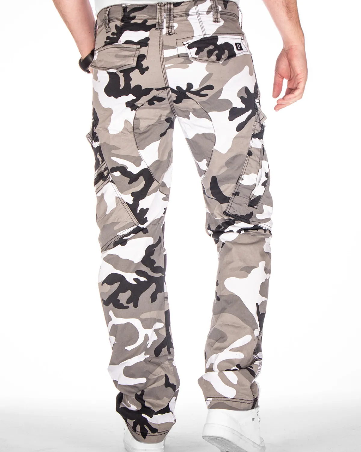 Brandit Adven reisitaskuhousut - Valkoinen Camo Hot