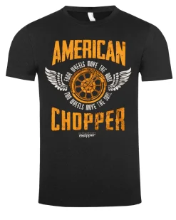Print Shirt American Chopper t-paita - Musta