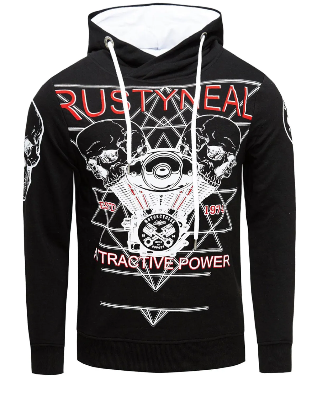 Rusty Neal Attractive huppari - Musta Outlet