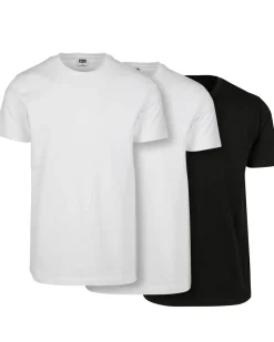 Urban Classics Basic t-paita 3-pack - Valkoinen/ Musta Outlet