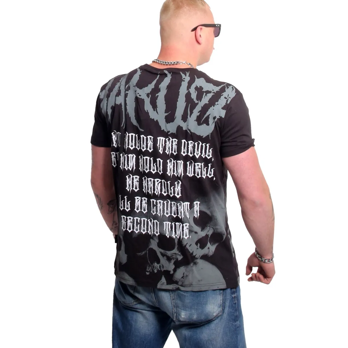 Yakuza Ink Battlefield t-paita - Musta Clearance