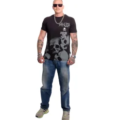 Yakuza Ink Battlefield t-paita - Musta Clearance