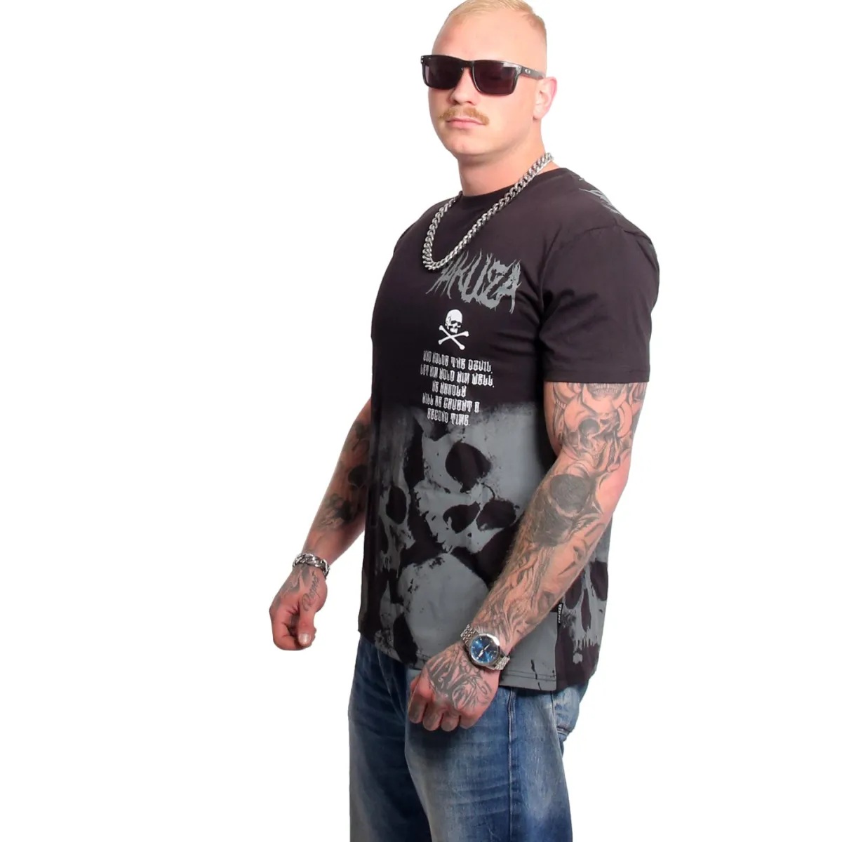 Yakuza Ink Battlefield t-paita - Musta Clearance