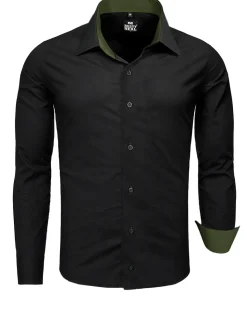 Rusty Neal Beales kauluspaita - /Khaki Musta Clearance