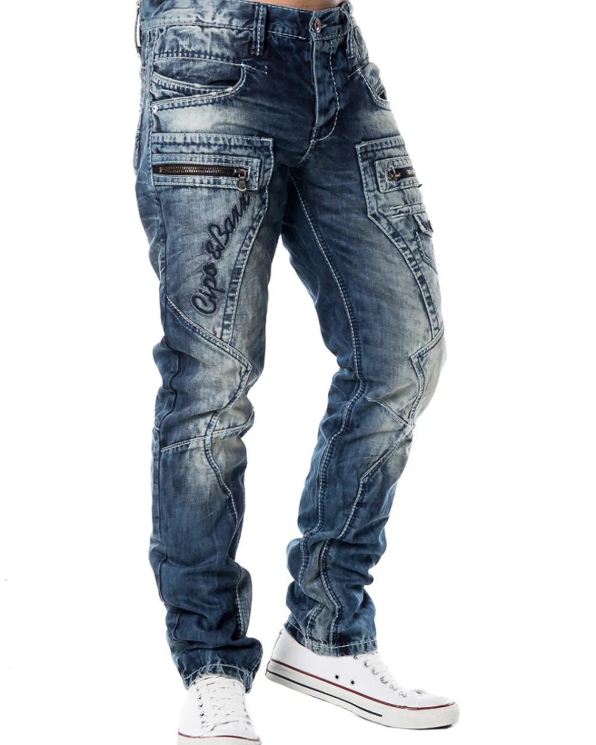 Cipo & Baxx C-1178 Alfie farkut - Sininen Outlet