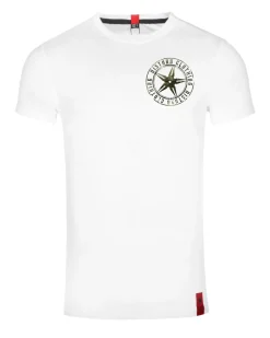 Disturb Clothing Camo star chest t-paita - Valkoinen Sale
