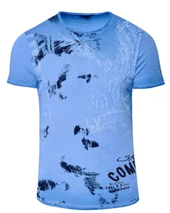 Rusty Neal Cavalry t-paita - Vaaleansininen Sale