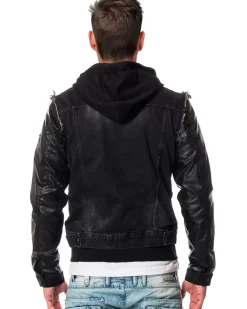 Cipo & Baxx C-1290 Dewei farkkutakki - Musta Denim tumma New
