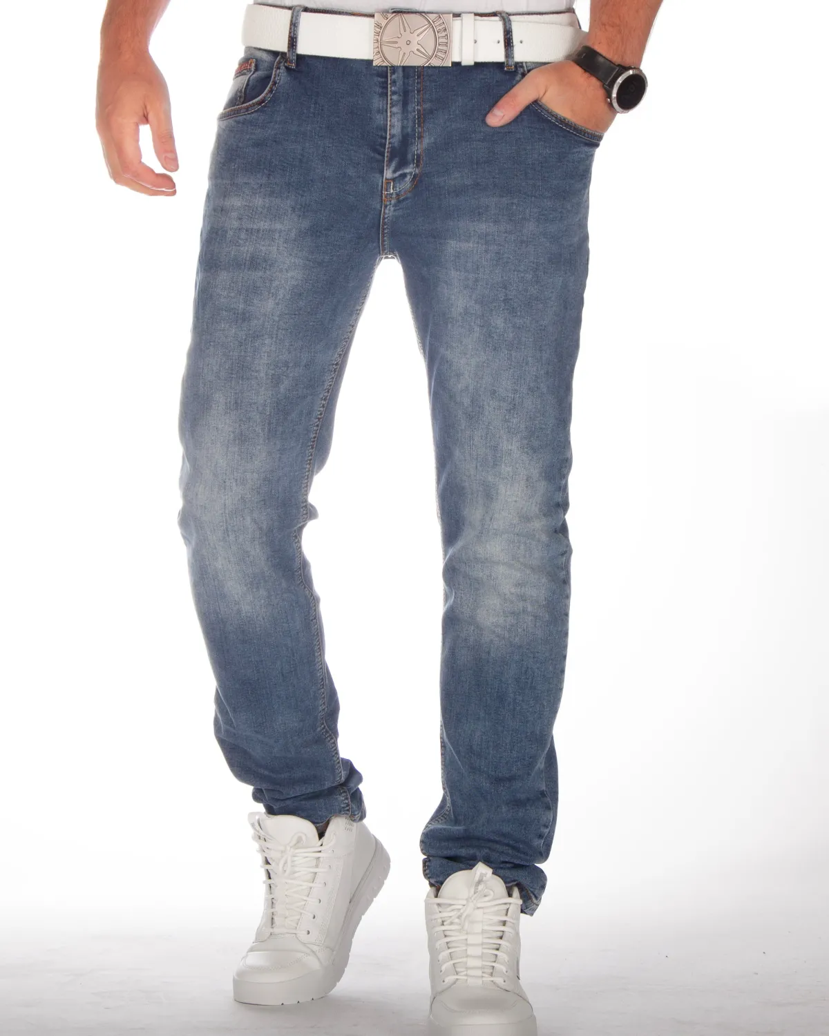 Cipo & Baxx CD820 Reid farkut - Sininen Denim sininen Outlet