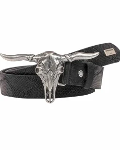 Cipo & Baxx CG199 Bull nahkavyö - Musta Outlet