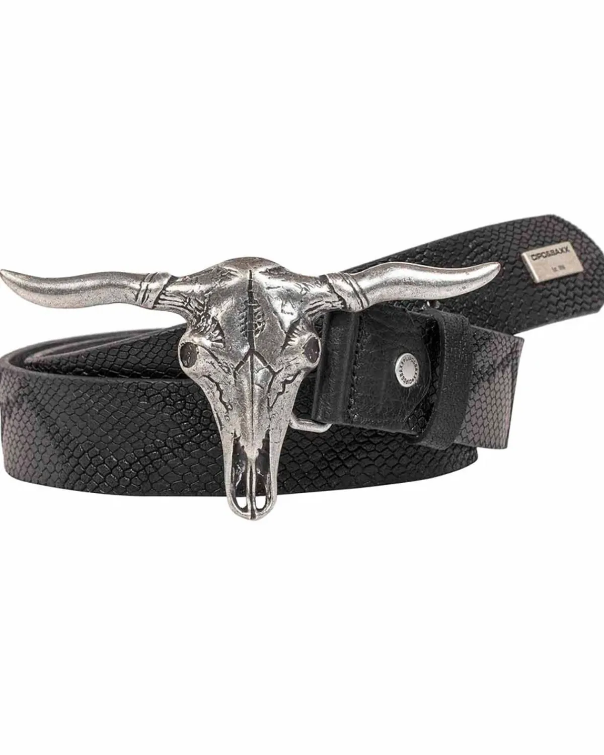 Cipo & Baxx CG199 Bull nahkavyö - Musta Outlet