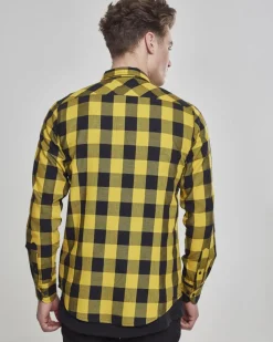 Urban Classics Checked ruutupaita - Musta/ Keltainen Discount
