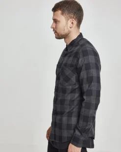 Urban Classics Checked ruutupaita- Musta/Tumman Harmaa New