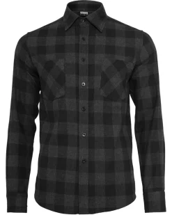 Urban Classics Checked ruutupaita- Musta/Tumman Harmaa New