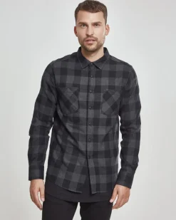 Urban Classics Checked ruutupaita- Musta/Tumman Harmaa New