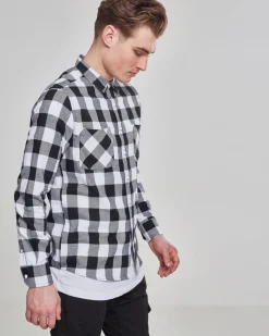 Urban Classics Checked ruutupaita - Musta/Valkoinen Sale