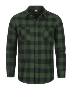 Urban Classics Checked ruutupaita - Musta/Vihreä New