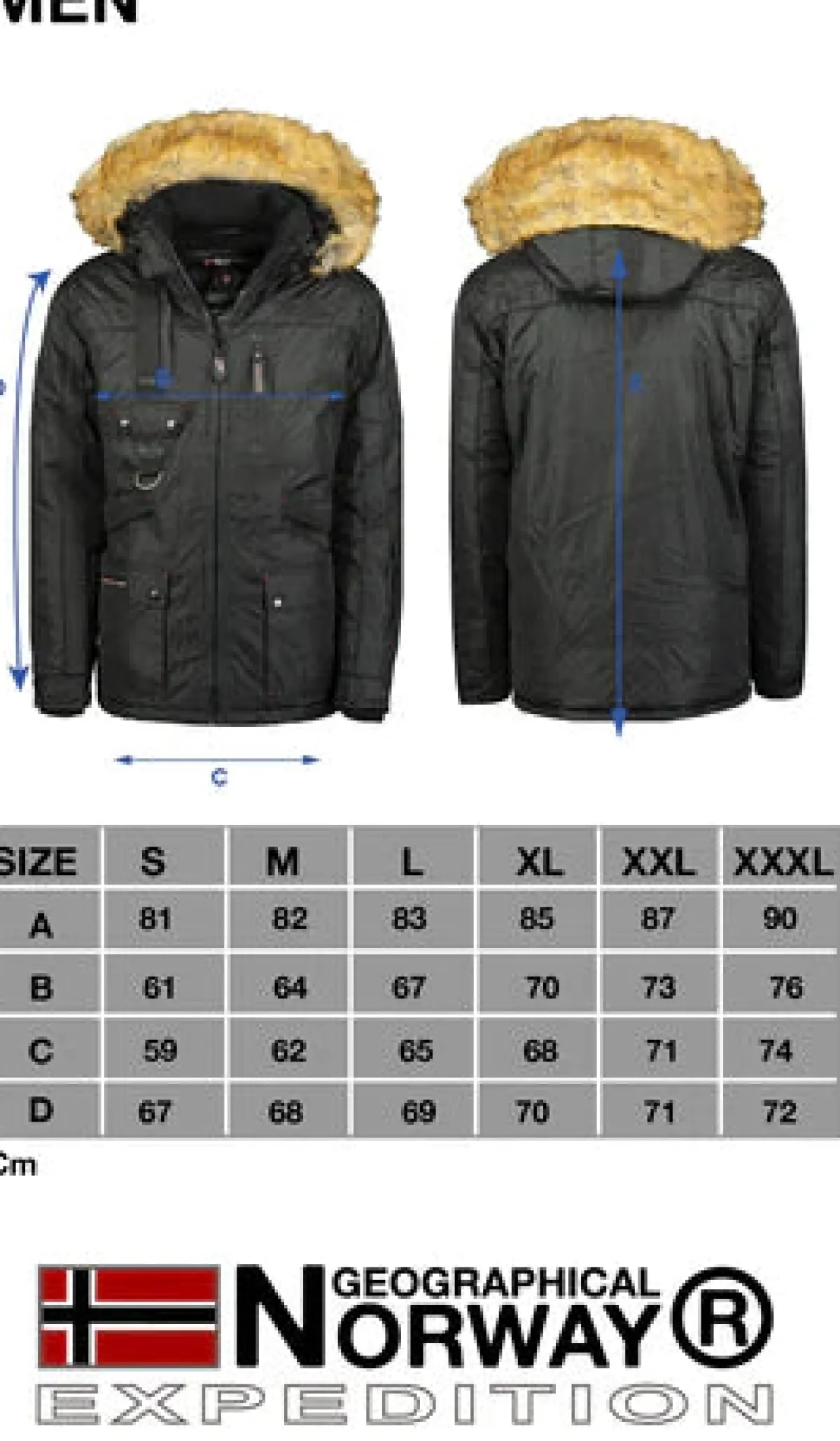 Geographical Norway Chirac talvitakki - Musta Online