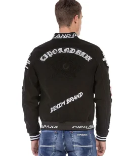 Cipo & Baxx CJ274 Cameron välikausitakki - Musta Outlet