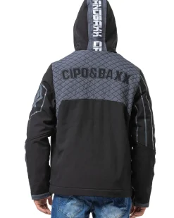 Cipo & Baxx CJ275 Casey välikausitakki - /Harmaa Musta Outlet