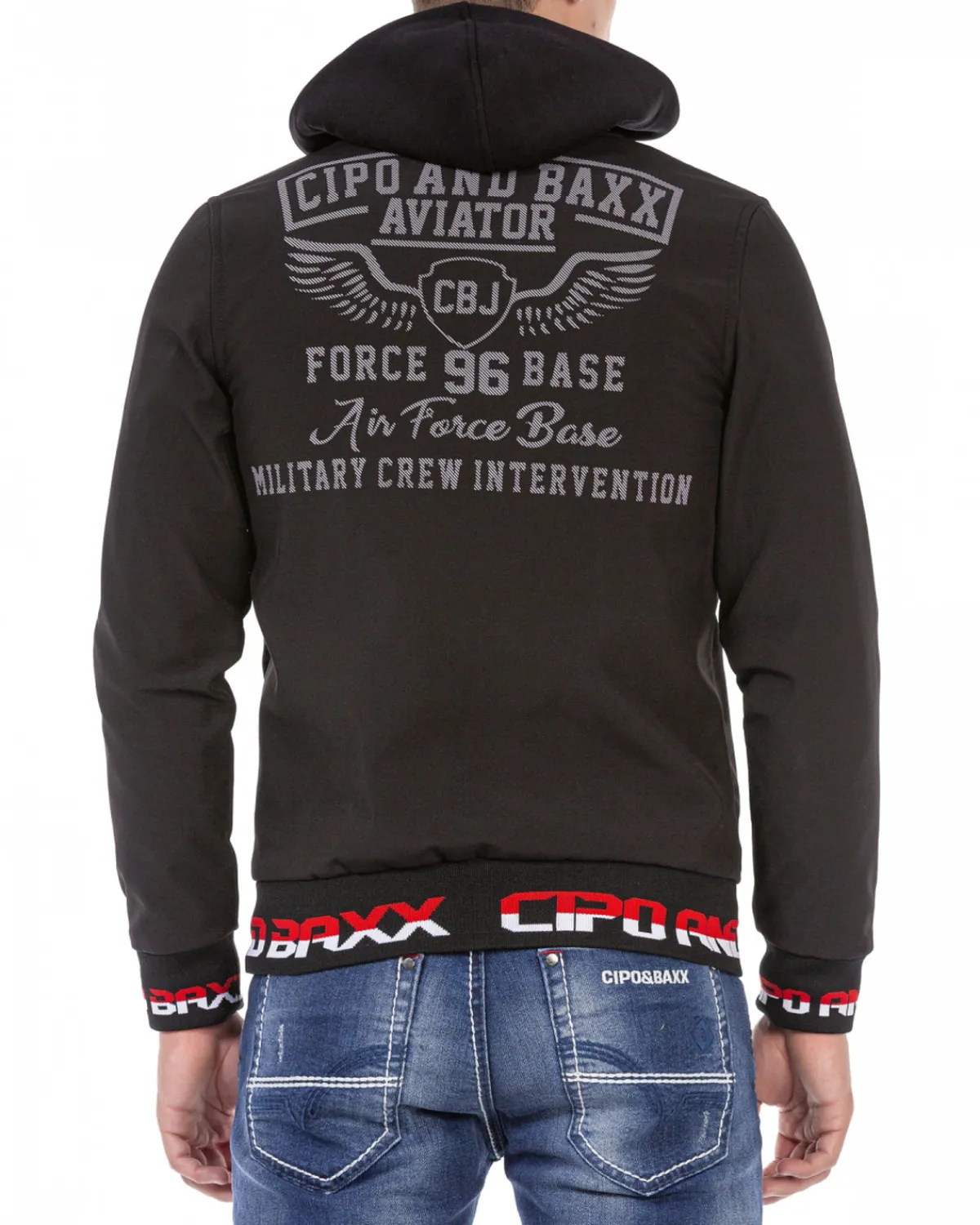 Cipo & Baxx CJ271 Mackey välikausitakki - Musta Sale