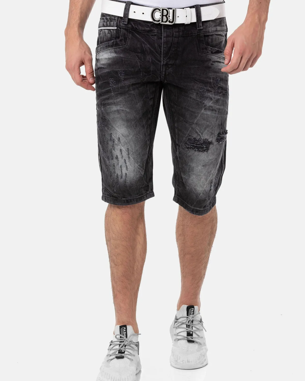 Cipo & Baxx CK288 Bruce farkkushortsit - Mustat Sale