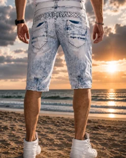 Cipo & Baxx CK131 Decan farkkushortsit - Vaaleansininen Discount