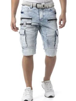 Cipo & Baxx CK295 Jensen farkkushortsit - Vaaleansininen Denim sininen Hot