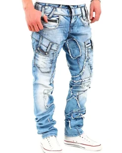 Cipo & Baxx C-989 Kyle farkut - Vaaleansininen Denim vaalea Clearance
