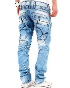 Cipo & Baxx C-989 Kyle farkut - Vaaleansininen Denim vaalea Clearance