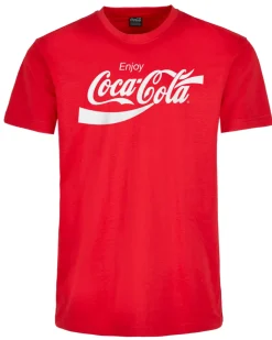 Urban Classics Coca Cola t-paita - Punainen Outlet