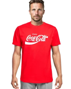 Urban Classics Coca Cola t-paita - Punainen Outlet