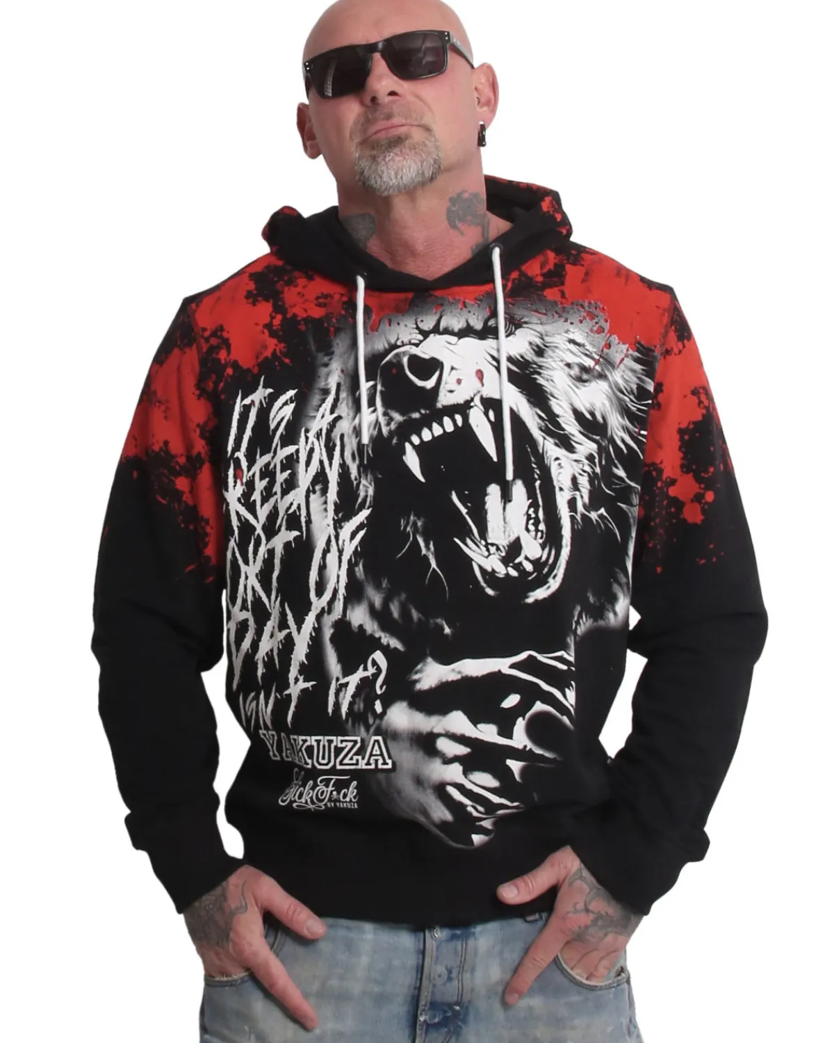 Yakuza Ink Creepy huppari - Musta Clearance
