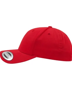 FLEXFIT Curved classic snapback - Punainen Discount