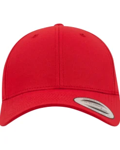 FLEXFIT Curved classic snapback - Punainen Discount