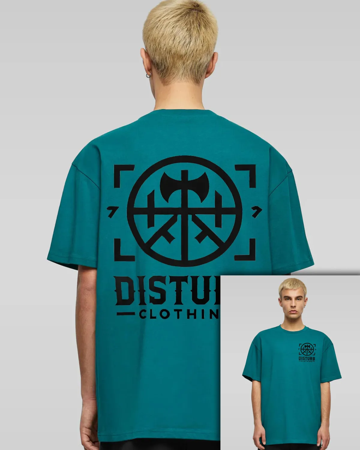 Disturb Clothing Disturb Axe Oversize t-paita Best