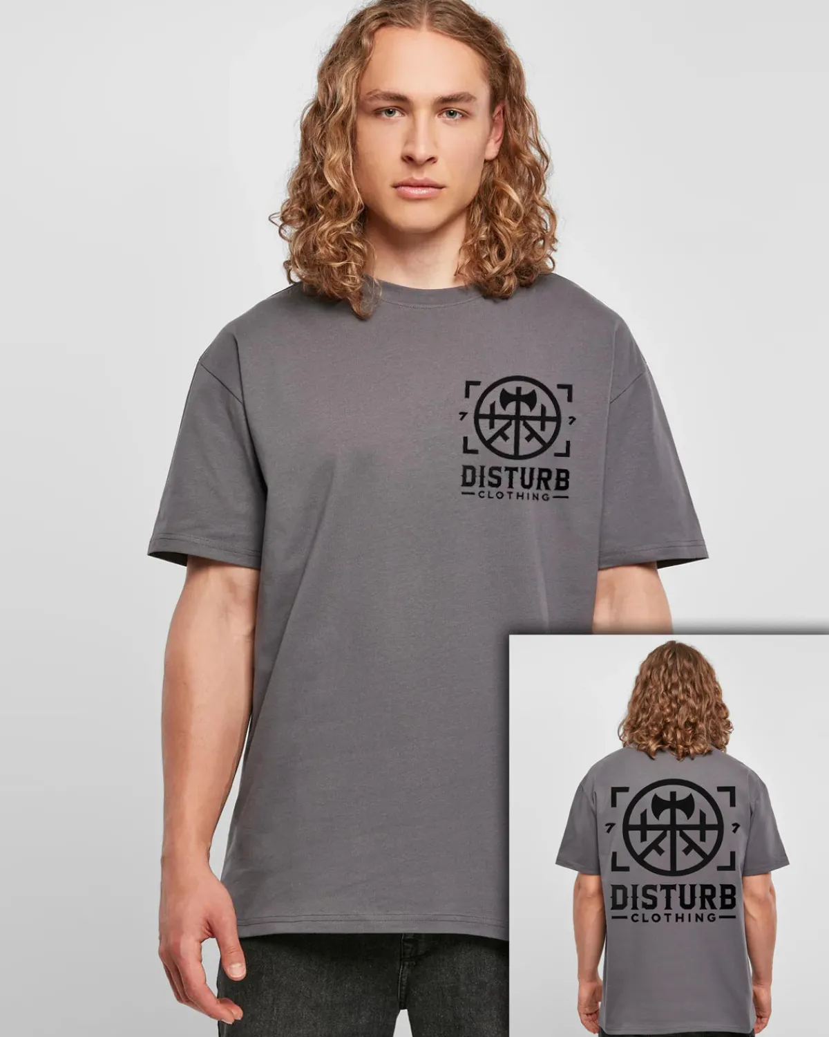 Disturb Clothing Disturb Axe Oversize t-paita Best