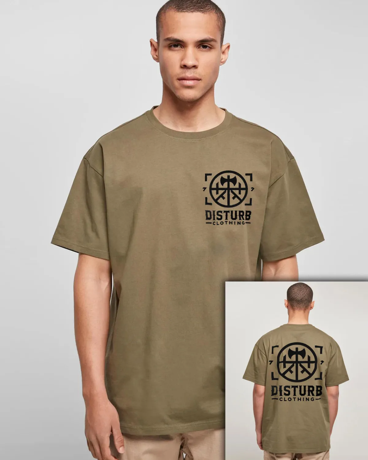 Disturb Clothing Disturb Axe Oversize t-paita Best