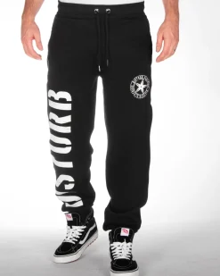 Disturb Clothing Disturb collegehousut - /Valkoinen Musta Outlet