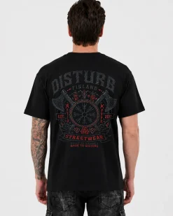 Disturb Clothing Disturb Silence t-paita - Musta Outlet