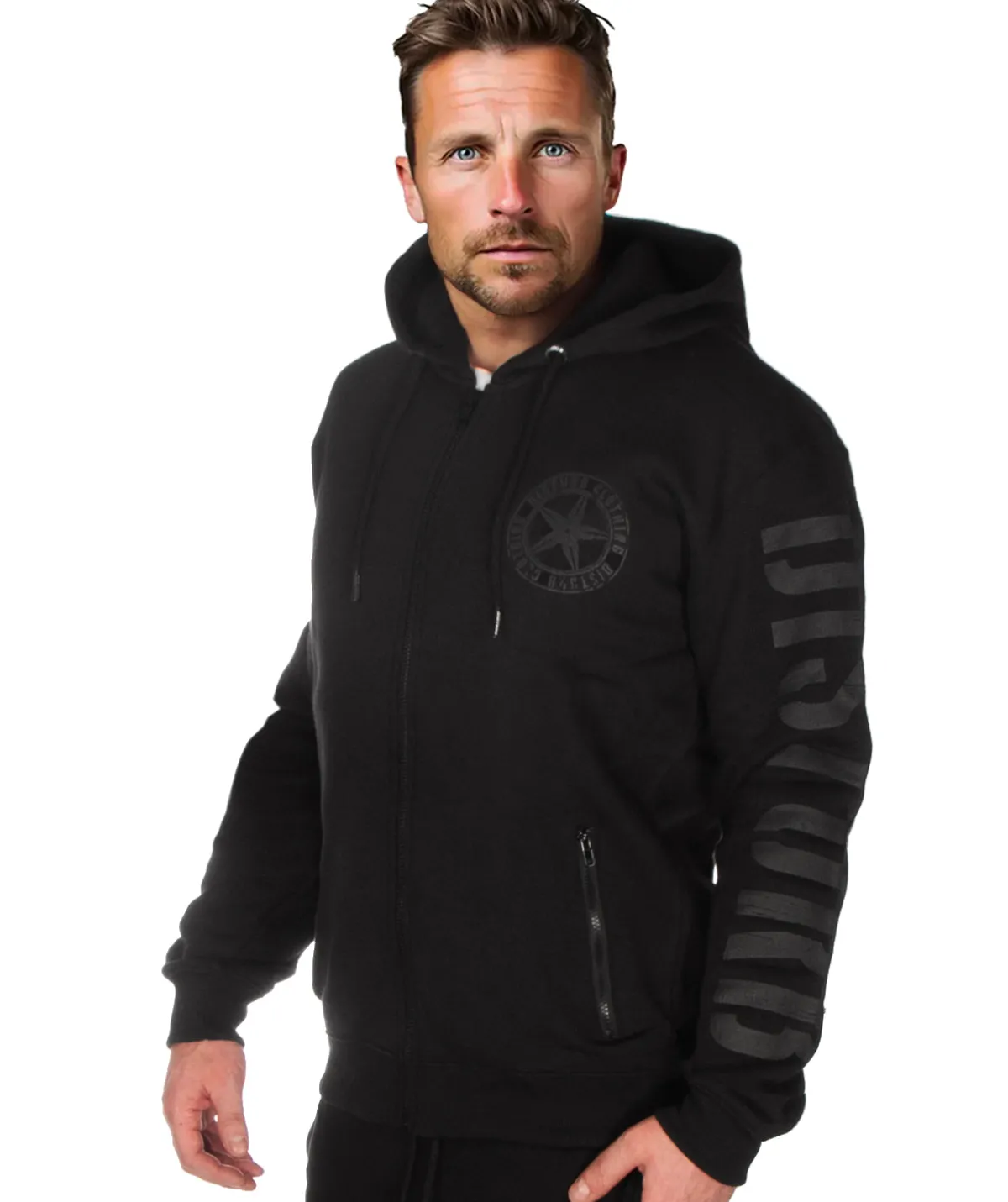 Disturb Clothing Disturb vetoketjuhuppari - / Musta Online