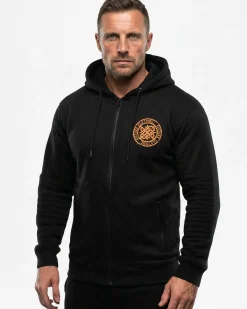 Disturb Clothing Disturb Viking vetoketjuhuppari - Musta