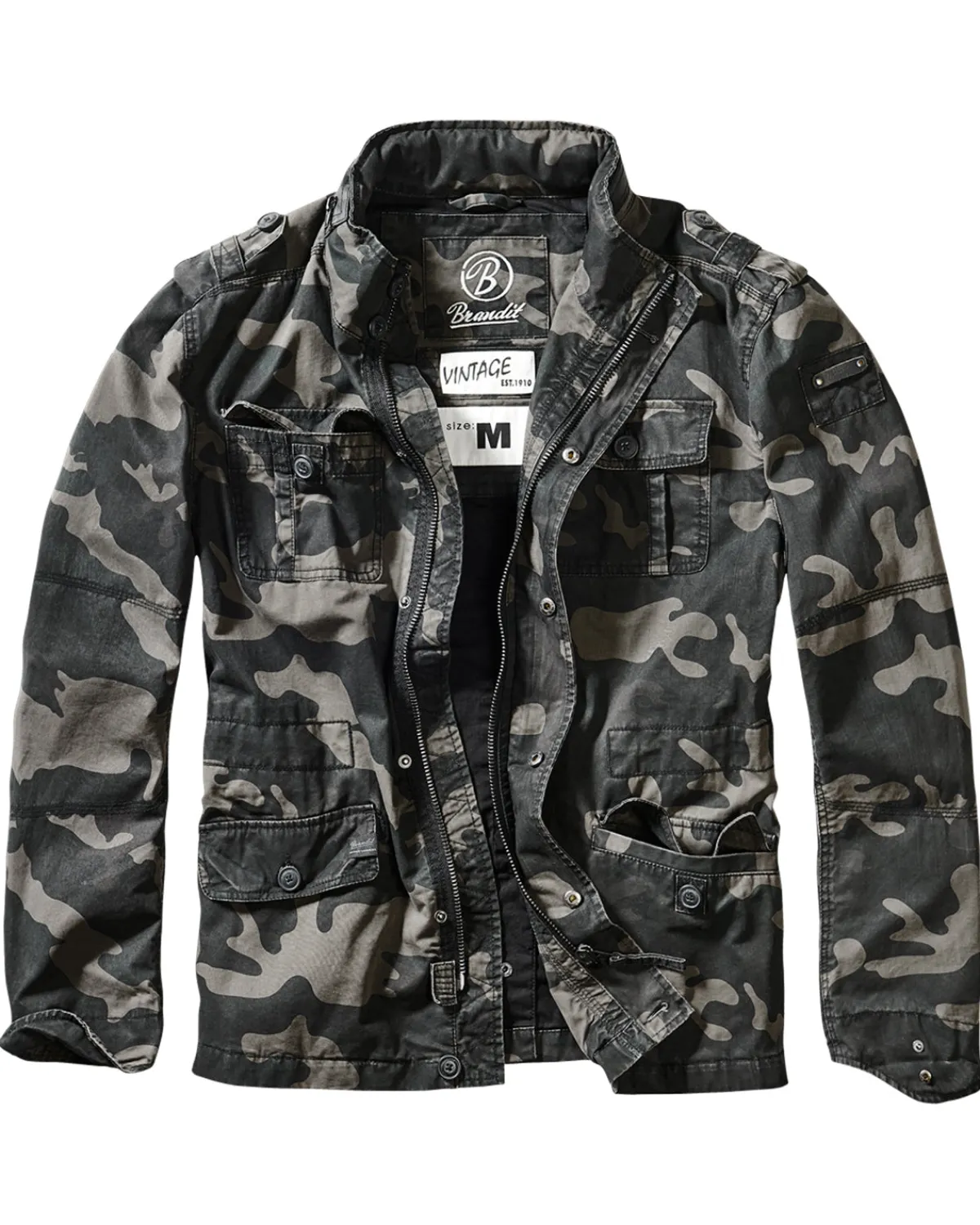 Brandit Draven välikausitakki - Tumma Camo New
