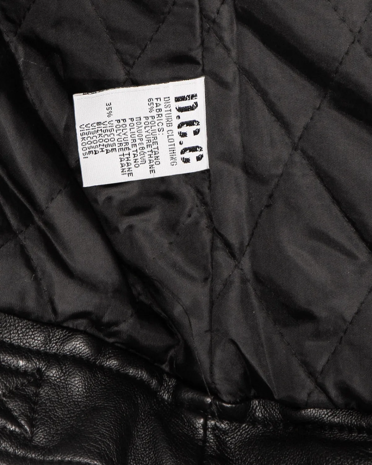 Disturb Clothing Eagle keinonahkatakki - Musta Discount