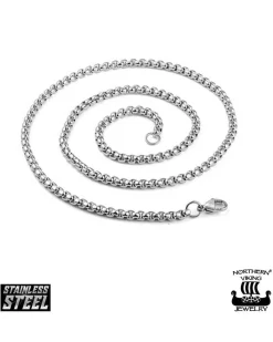 Northern Viking Jewelry Eternity Knotwork Thor's Hammer kaulakoru - Teräs New